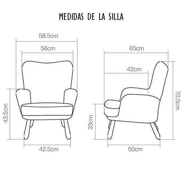 Sillón Infantil Mini Sofá para Niños de +3 Años con Asiento Acolchado Reposabrazos y Estructura de Madera