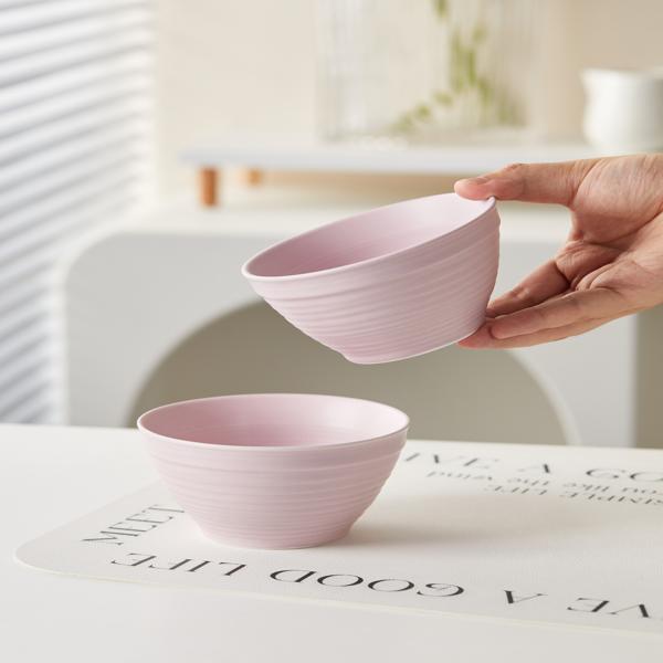 Tazón de Arroz 4.5" Matt Purple en Set de 6 Piezas Cerámica de Alta Temperatura Tono Lavanda Suave y Elegante para Uso Diario 11.8 cm